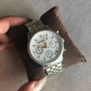 Authentic Michael Kors watch in gold and silver